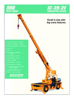 Broderson IC-35-2E Specifications