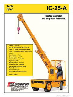 Broderson IC-25-2A Specifications