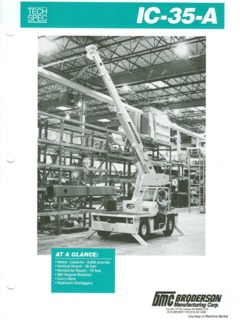 Broderson IC-35-2A Specifications