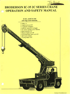 Broderson IC-35-2C Specifications