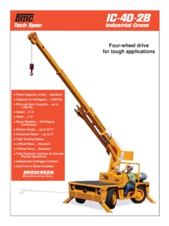 Broderson IC-40-2B Specifications