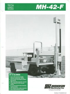Broderson MH-42-F Specifications