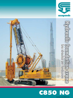 Casagrande C850 NG Specifications