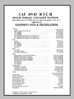 Caterpillar (CAT) DV43 Specifications