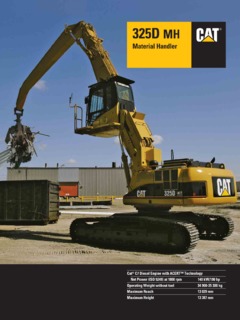 Caterpillar (CAT) 325D MH Specifications