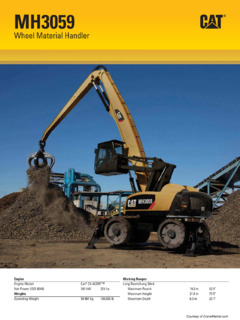 Caterpillar (CAT) MH3059 Specifications
