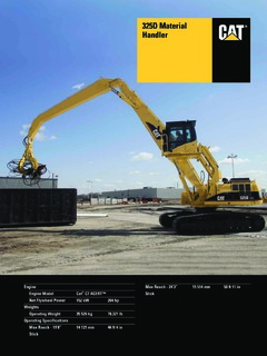 Caterpillar (CAT) 325D MH Specifications