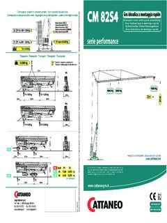 Cattaneo CM 82S4 Specifications