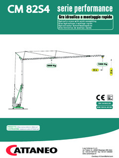 Cattaneo CM 82S4 Specifications