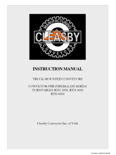 Cleasby Conveyors FBR-6-42 Specifications