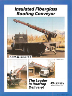 Cleasby Conveyors FBR-6-41 Specifications