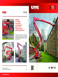 CMC Aerial Platforms S19E Specifications