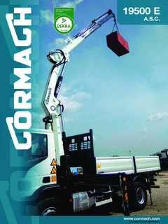 Cormach 19500 E3 A.S.C. Specifications
