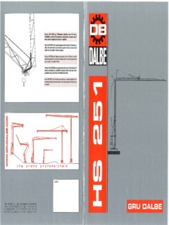 Dalbe HS 251 Specifications