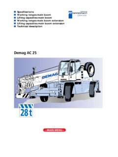 Demag AC 25 Specifications