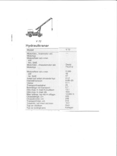 Demag V 72 Specifications
