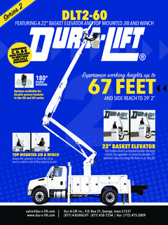 Dur-A-Lift DLT2-60 Specifications