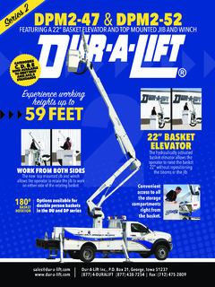 Dur-A-Lift DPM2-52 Specifications