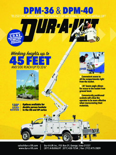 Dur-A-Lift DPM-40 Specifications