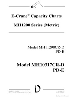 E-Crane MH10317 PD-E Specifications