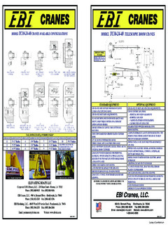 EBI Cranes TC10-24-40 Specifications