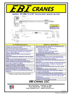 EBI Cranes TC200-72-130 Specifications