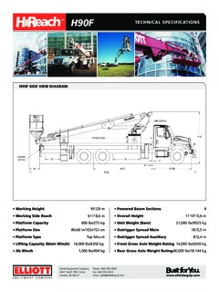 Elliott H90F Specifications