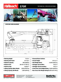 Elliott S70R Specifications
