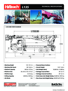 Elliott L135 Specifications