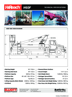 Elliott H60F Specifications