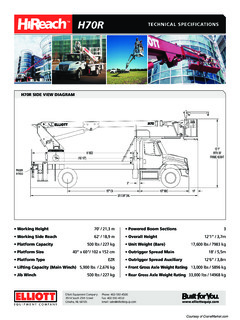 Elliott H70R Specifications