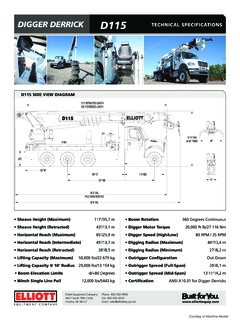 Elliott D115 Specifications