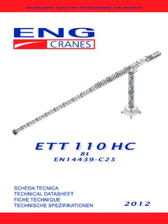 ENG Cranes ETT 110 HC Specifications