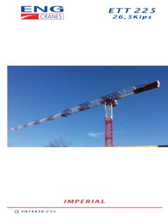 ENG Cranes ETT 225 Specifications