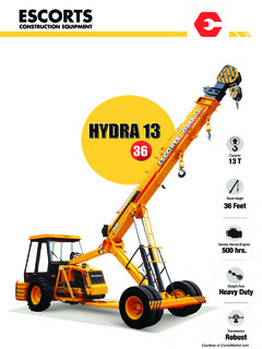 Escorts Kubota Limited HYDRA 1336 Specifications