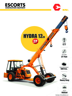 Escorts Kubota Limited HYDRA 12EX Specifications
