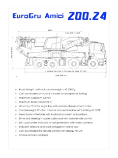 EuroGru Amici 200.24 Specifications