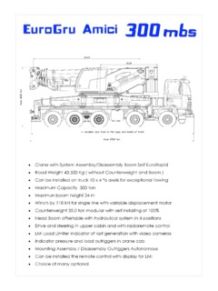 EuroGru Amici 300 mbs Specifications