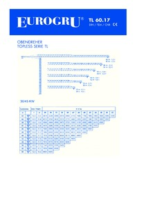 EUROGRU TL 60.17 Specifications