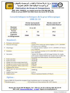 FAGECO Groupe ENMTP GMR 20-10 Specifications