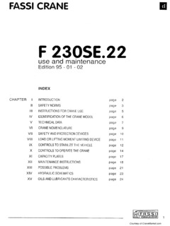 Fassi F230SE.22 Specifications