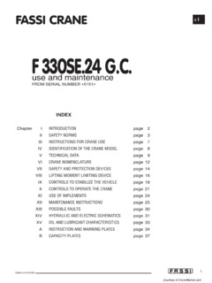 Fassi F330SE.24 G.C. Specifications