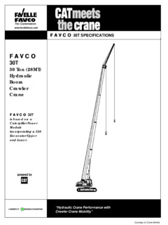Favelle Favco Favco 30T Specifications