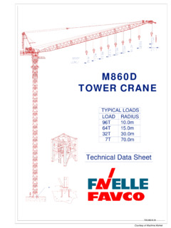 Favelle Favco M860D Specifications