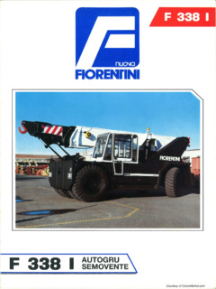 Fiorentini F 338 I Specifications