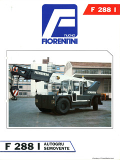 Fiorentini F 288 I Specifications