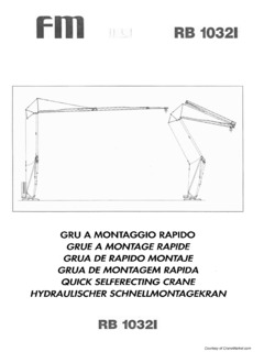 FMGru RB 1032 I Specifications