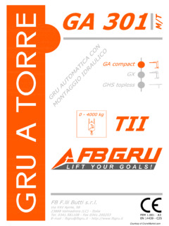 FMGru GA 301 M/T Specifications