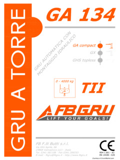 FMGru GA 134 Specifications