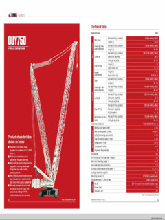 FUWA QUY750 Specifications